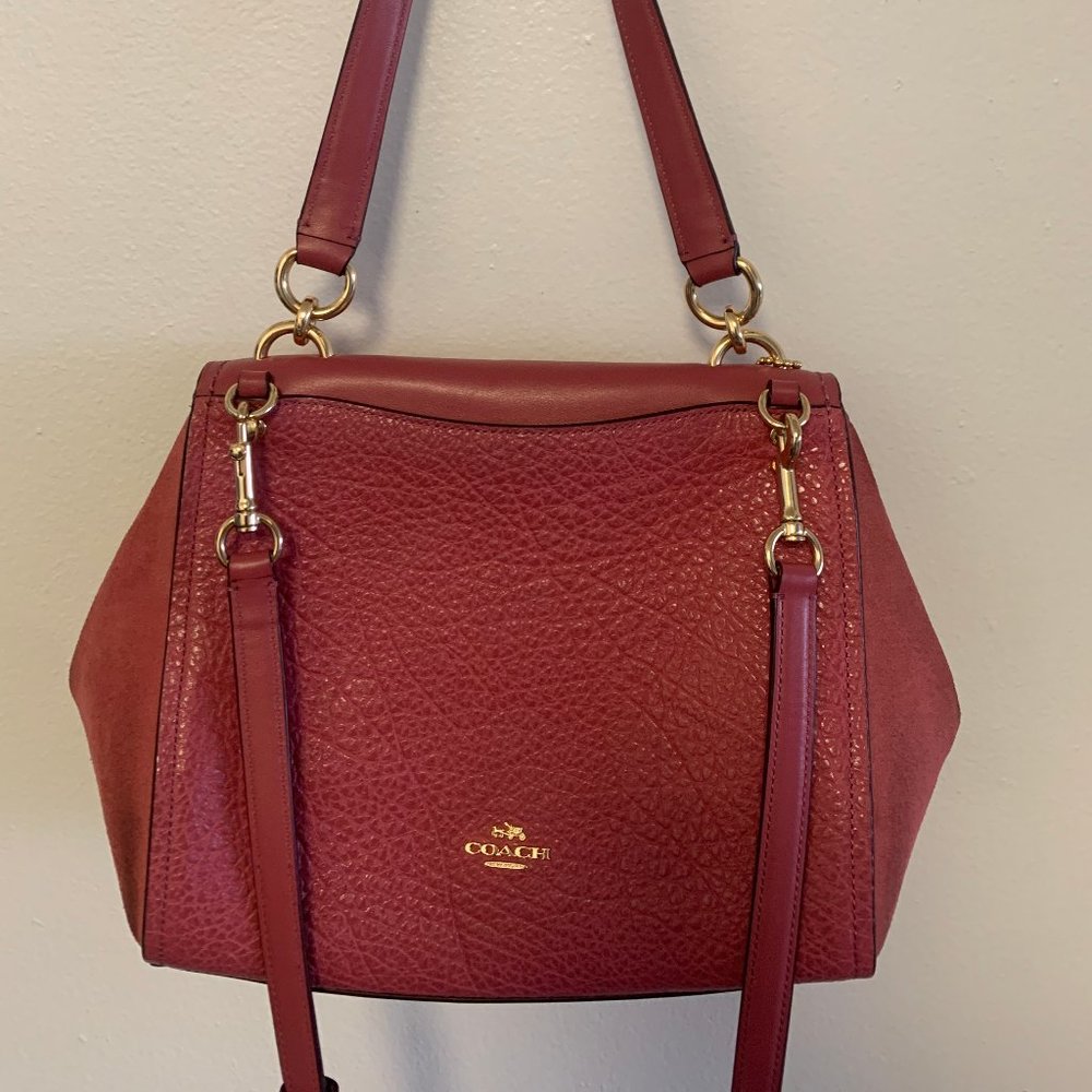 Coach red cross body handbag